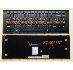Sony Keyboard คีย์บอร์ด VAIO VPC- EA VPCEA Series  ภาษาไทย อังกฤษ